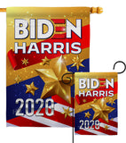 Biden Harris 2020 - Patriotic Americana Vertical Impressions Decorative Flags HG170141 Made In USA