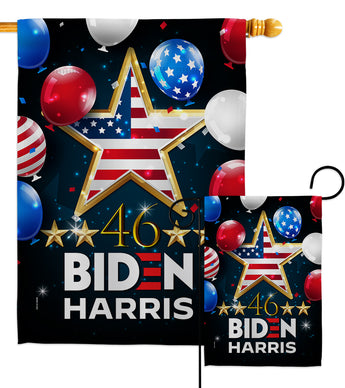 46 Biden Harris - Patriotic Americana Vertical Impressions Decorative Flags HG170158 Made In USA