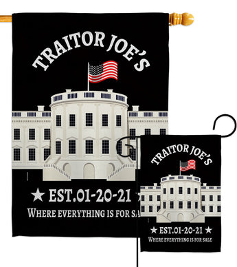 Traitor Joe's Sales - Patriotic Americana Vertical Impressions Decorative Flags HG170249 Made In USA