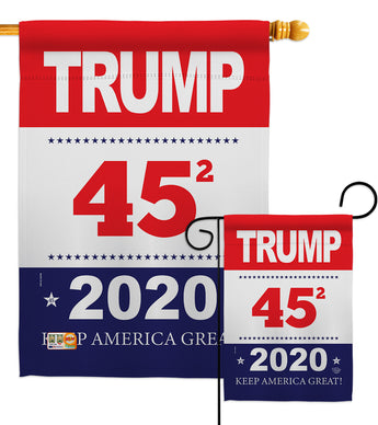 Trump Keep America Great - Patriotic Americana Vertical Impressions Decorative Flags HG192176 Made In USA