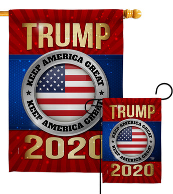Keep America Great 2024 - Patriotic Americana Vertical Impressions Decorative Flags HG192180 Made In USA