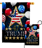 47 Trump - Patriotic Americana Vertical Impressions Decorative Flags HG192327 Made In USA