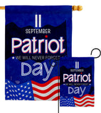 September 11 Patriot Day - Patriotic Americana Vertical Impressions Decorative Flags HG192665 Made In USA