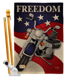 Freedom - Patriotic Americana Vertical Impressions Decorative Flags HG111045 Made In USA