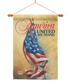 America United - Patriotic Americana Vertical Impressions Decorative Flags HG111061 Made In USA