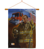 Homeguard - Patriotic Americana Vertical Impressions Decorative Flags HG111076 Made In USA