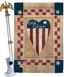 Old Glory Heart - Patriotic Americana Vertical Impressions Decorative Flags HG111082 Made In USA