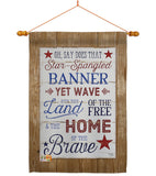 Star Spangled Pride - Patriotic Americana Vertical Impressions Decorative Flags HG111086 Made In USA