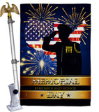 Honor Patriotic - Patriotic Americana Vertical Impressions Decorative Flags HG111097 Made In USA