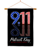 September 11 - Patriotic Americana Vertical Impressions Decorative Flags HG111102 Made In USA