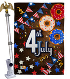 4th July - Patriotic Americana Vertical Impressions Decorative Flags HG137203 Made In USA