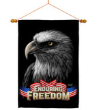 Enduring Freedom - Patriotic Americana Vertical Impressions Decorative Flags HG137372 Made In USA