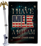 I Have A Dream MLK - Patriotic Americana Vertical Impressions Decorative Flags HG137379 Made In USA