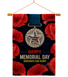 Honor Our Hero - Patriotic Americana Vertical Impressions Decorative Flags HG137497 Made In USA