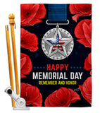 Honor Our Hero - Patriotic Americana Vertical Impressions Decorative Flags HG137497 Made In USA