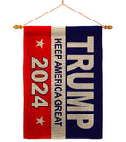Keep America Great - Patriotic Americana Vertical Impressions Decorative Flags HG170082 Made In USA