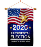 2020 Election - Patriotic Americana Vertical Impressions Decorative Flags HG170125 Made In USA