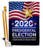 2020 Election - Patriotic Americana Vertical Impressions Decorative Flags HG170125 Made In USA