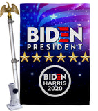 Biden Harris - Patriotic Americana Vertical Impressions Decorative Flags HG170126 Made In USA