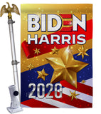 Biden Harris 2020 - Patriotic Americana Vertical Impressions Decorative Flags HG170141 Made In USA