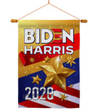 Biden Harris 2020 - Patriotic Americana Vertical Impressions Decorative Flags HG170141 Made In USA