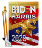 Biden Harris 2020 - Patriotic Americana Vertical Impressions Decorative Flags HG170141 Made In USA