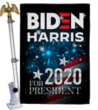 Biden for President - Patriotic Americana Vertical Impressions Decorative Flags HG170142 Made In USA