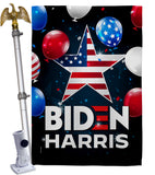 Biden Harris - Patriotic Americana Vertical Impressions Decorative Flags HG170143 Made In USA