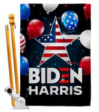 Biden Harris - Patriotic Americana Vertical Impressions Decorative Flags HG170143 Made In USA