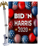 Joint Biden Harris - Patriotic Americana Vertical Impressions Decorative Flags HG170146 Made In USA