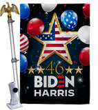 46 Biden Harris - Patriotic Americana Vertical Impressions Decorative Flags HG170158 Made In USA