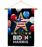 46 Biden Harris - Patriotic Americana Vertical Impressions Decorative Flags HG170158 Made In USA