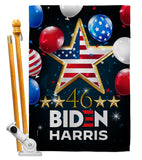 46 Biden Harris - Patriotic Americana Vertical Impressions Decorative Flags HG170158 Made In USA