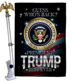 President Trump Best Ever - Patriotic Americana Vertical Impressions Decorative Flags HG170178 Made In USA