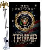 President Trump Best Ever - Patriotic Americana Vertical Impressions Decorative Flags HG170178 Made In USA