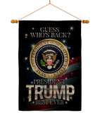 President Trump Best Ever - Patriotic Americana Vertical Impressions Decorative Flags HG170178 Made In USA