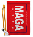 MAGA - Patriotic Americana Vertical Impressions Decorative Flags HG170226 Made In USA