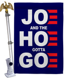 Joe Gotta Go - Patriotic Americana Vertical Impressions Decorative Flags HG170227 Made In USA