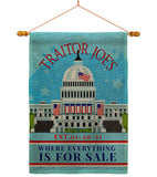 Traitor Joe's - Patriotic Americana Vertical Impressions Decorative Flags HG170250 Made In USA