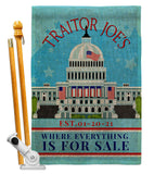 Traitor Joe's - Patriotic Americana Vertical Impressions Decorative Flags HG170250 Made In USA