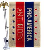 America Anti Biden - Patriotic Americana Horizontal Impressions Decorative Flags HG170251 Made In USA