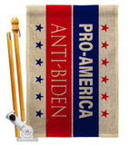 America Anti Biden - Patriotic Americana Horizontal Impressions Decorative Flags HG170251 Made In USA