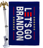 Let's Go Brandon Blue - Patriotic Americana Horizontal Impressions Decorative Flags HG170252 Made In USA