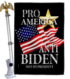 Pro America Anti Biden - Patriotic Americana Vertical Impressions Decorative Flags HG170253 Made In USA