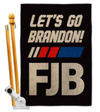 FJB Go Brandon - Patriotic Americana Vertical Impressions Decorative Flags HG170256 Made In USA