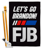 FJB Go Brandon - Patriotic Americana Vertical Impressions Decorative Flags HG170256 Made In USA