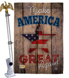 Make America Great Again - Patriotic Americana Vertical Impressions Decorative Flags HG191188 Made In USA