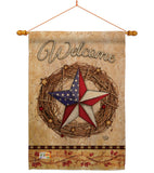 Welcome American Pride Reef - Patriotic Americana Vertical Impressions Decorative Flags HG191212 Made In USA