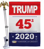 Trump Keep America Great - Patriotic Americana Vertical Impressions Decorative Flags HG192176 Made In USA