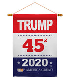 Trump Keep America Great - Patriotic Americana Vertical Impressions Decorative Flags HG192176 Made In USA